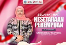Di Hari Kesetaraan Perempuan, Gubernur Khofifah Ajak Perempuan Tingkatkan Kualitas SDM di Semua Lini Di Hari Kesetaraan Perempuan, Gubernur Khofifah Ajak Perempuan Tingkatkan Kualitas SDM di Semua Lini