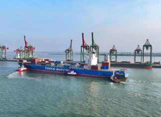 COSCO Pilih Terminal Teluk Lamong, Arus Petikemas International Tumbuh Lebih Dari 90%