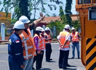 KSOP Utama Tanjung Perak Tinjau Kesiapan E-RTG Baru di Terminal Petikemas Nilam
